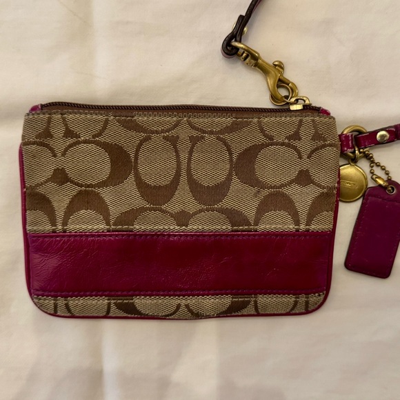Vintage Y2K Coach Signature Wristlet Wallet - Picture 3 of 5